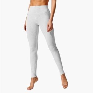Alo High-Waist Vapor Legging White Leopard Print Carbon38 M